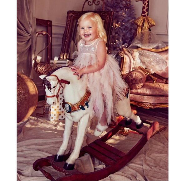 Tutu Du Monde Pink Tulle Dress Silver Sequins Beads Party Portrait 12-18 Months - Picture 5 of 8